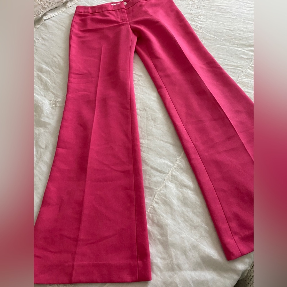 OLD MONEY VIBE G & CO VINTAGE PINK BELL POLYESTER PANTS 4 NWOT